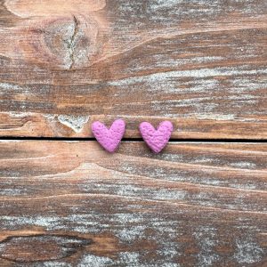 Purple Heart Studs